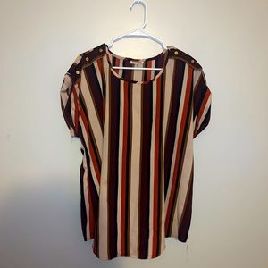 Mileage Multicolored Striped Blouse